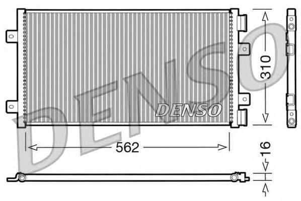 DCN09101 Denso radiador de aparelho de ar condicionado