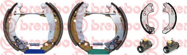 Sapatas do freio traseiras de tambor K61049 Brembo