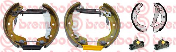 Sapatas do freio traseiras de tambor K59033 Brembo