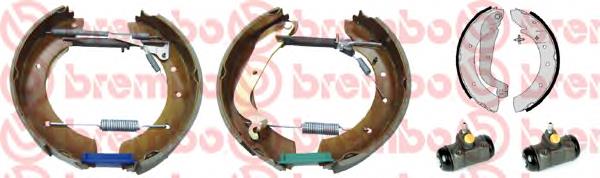 Sapatas do freio traseiras de tambor K23016 Brembo