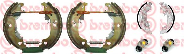 Sapatas do freio traseiras de tambor K23046 Brembo