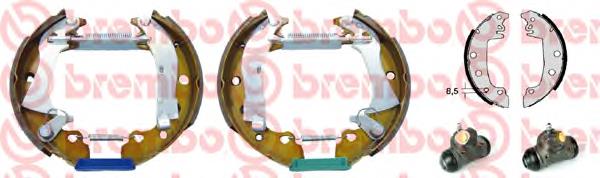 Sapatas do freio traseiras de tambor K68017 Brembo