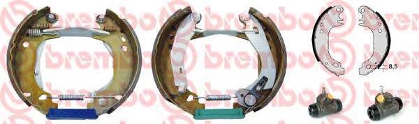 K68026 Brembo sapatas do freio traseiras de tambor