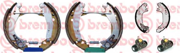 Sapatas do freio traseiras de tambor K61056 Brembo