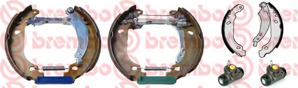 K61073 Brembo sapatas do freio traseiras de tambor