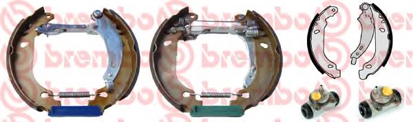 K61074 Brembo sapatas do freio traseiras de tambor