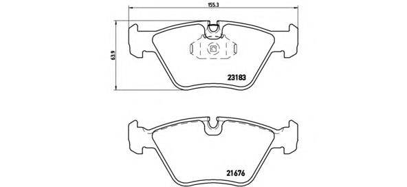 Купить P06043 Brembo Колодки тормозные