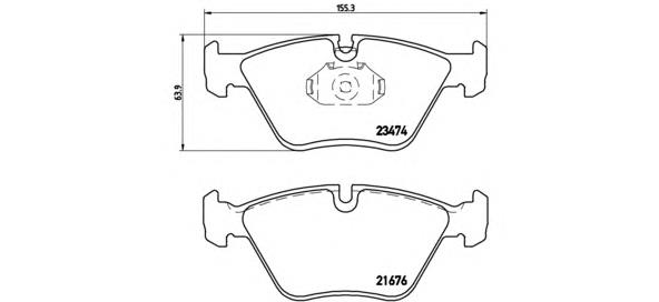 P06042 Brembo Колодки передние