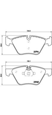 P06036 Brembo Колодки передние