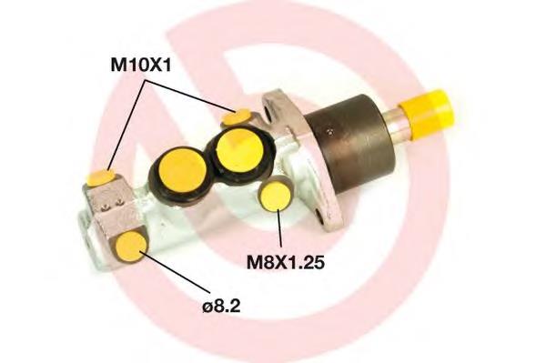 M85047 Brembo cilindro mestre do freio