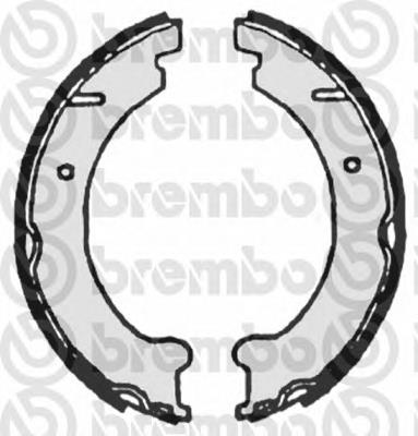 S 86 509 Brembo sapatas do freio de estacionamento