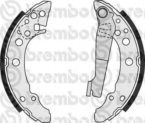 S 85 535 Brembo колодки тормозные задние барабанные