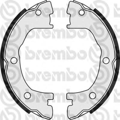 SA6506 Brembo sapatas do freio traseiras de tambor