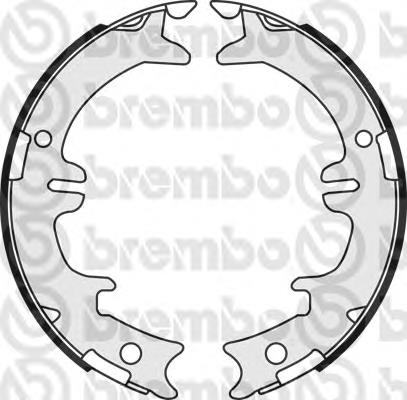 S83542 Brembo колодки ручника (стояночного тормоза)