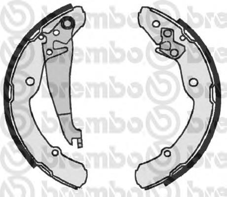 S85516 Brembo sapatas do freio traseiras de tambor