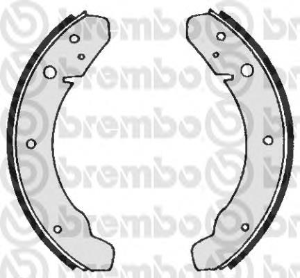 Sapatas do freio traseiras de tambor S85501 Brembo