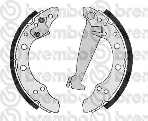 S85508 Brembo sapatas do freio traseiras de tambor