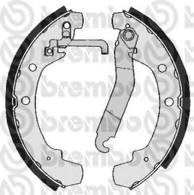 S85510 Brembo sapatas do freio traseiras de tambor