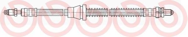 Шланг тормозной передний левый T24031 Brembo