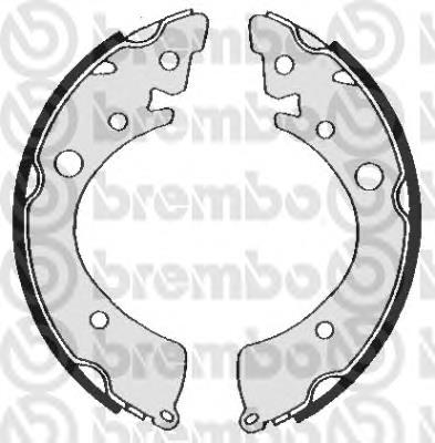 S28504 Brembo sapatas do freio traseiras de tambor