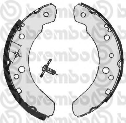 S24537 Brembo sapatas do freio traseiras de tambor