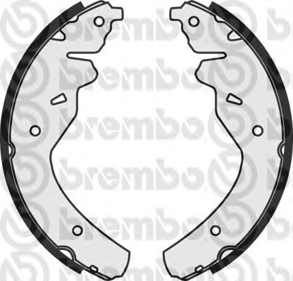 Задние барабанные колодки S30509 Brembo