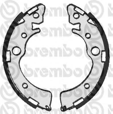 S28509 Brembo sapatas do freio traseiras de tambor