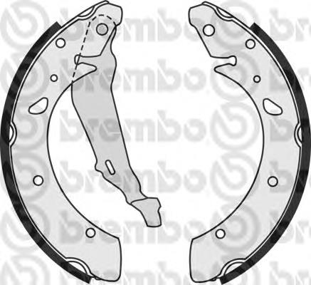 S28508 Brembo sapatas do freio traseiras de tambor