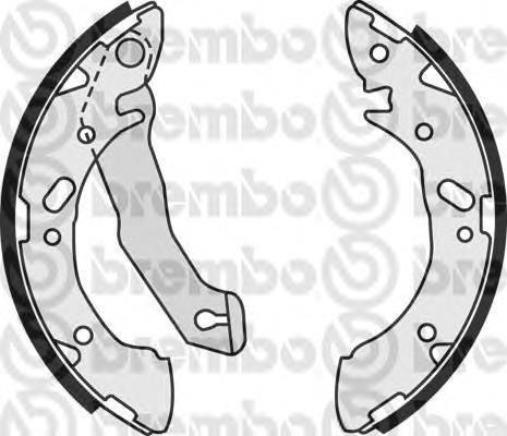 Задние барабанные колодки S30503 Brembo