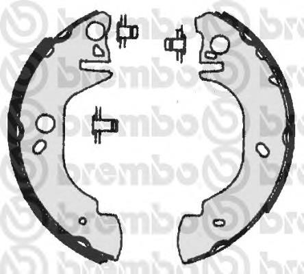 S24523 Brembo sapatas do freio traseiras de tambor