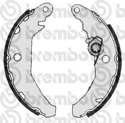 S24510 Brembo sapatas do freio traseiras de tambor