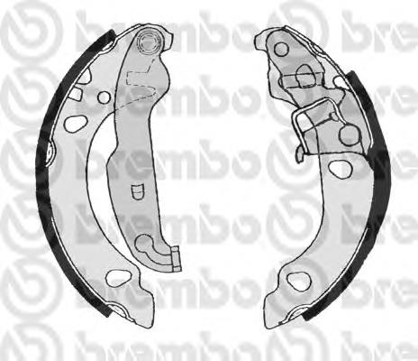 S 24 530 Brembo sapatas do freio traseiras de tambor