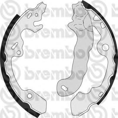 S24531 Brembo sapatas do freio traseiras de tambor