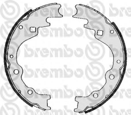 S49514 Brembo sapatas do freio traseiras de tambor
