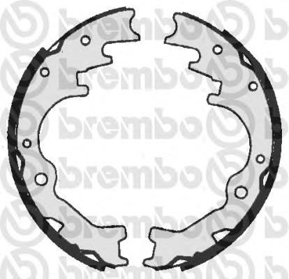 Задние барабанные колодки S49517 Brembo