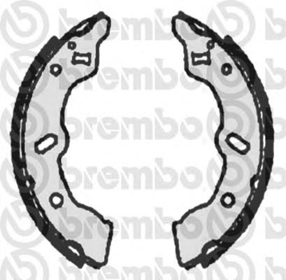 S49505 Brembo sapatas do freio traseiras de tambor