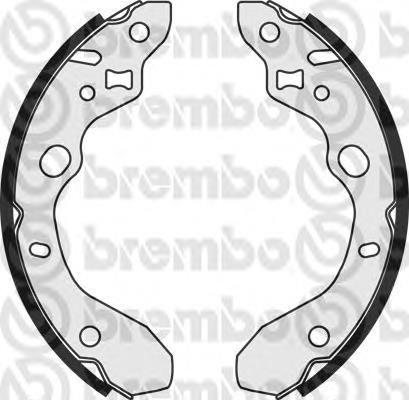 S49518 Brembo sapatas do freio traseiras de tambor