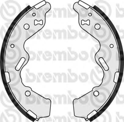 Купить S49520 Brembo Задние барабанные тормозные колодки