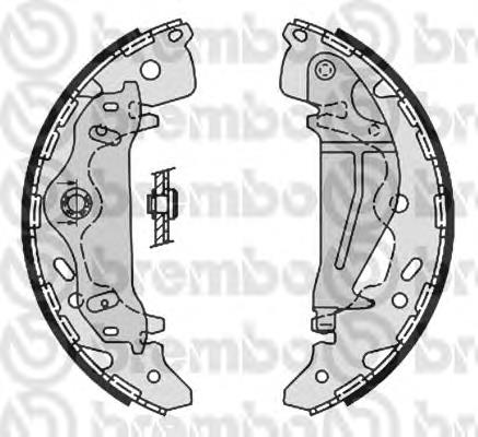 Sapatas do freio traseiras de tambor S30521 Brembo