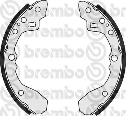 S30518 Brembo sapatas do freio traseiras de tambor