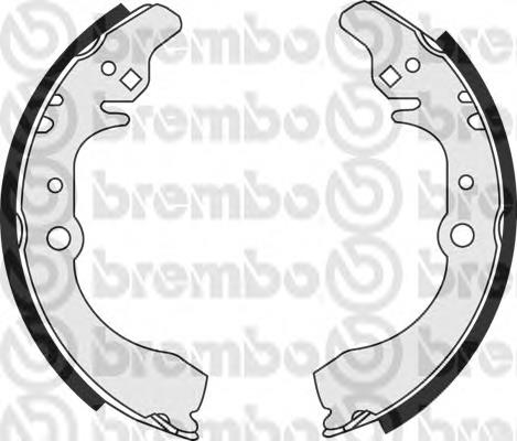 S16512 Brembo sapatas do freio traseiras de tambor