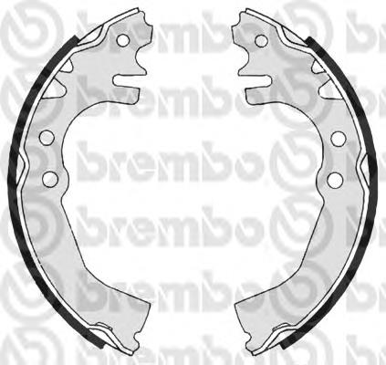 S16513 Brembo sapatas do freio traseiras de tambor