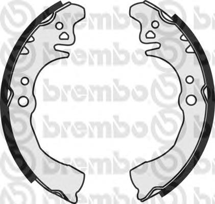 S16511 Brembo sapatas do freio traseiras de tambor