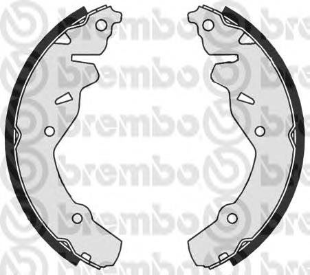 Sapatas do freio traseiras de tambor S11506 Brembo