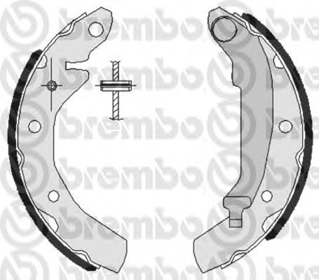 S15501 Brembo sapatas do freio traseiras de tambor