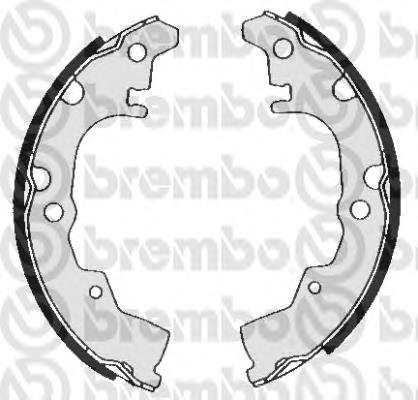 S16502 Brembo sapatas do freio traseiras de tambor