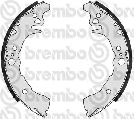 S16514 Brembo sapatas do freio traseiras de tambor