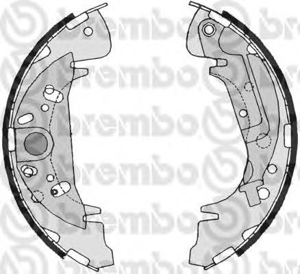 S 11 504 Brembo sapatas do freio de estacionamento