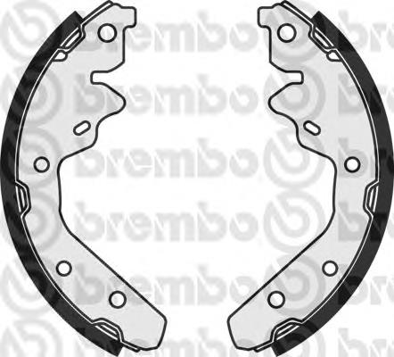 Задние барабанные колодки S11502 Brembo