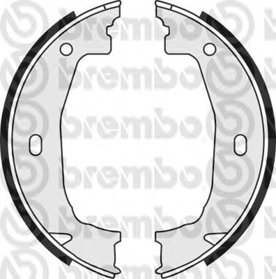 S06510 Brembo sapatas do freio de estacionamento